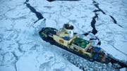 Isen bliver brudt for skibstrafikken