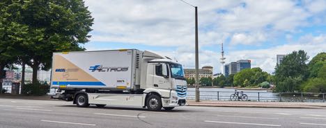 Transport-koncern tester tung elektrisk lastbil