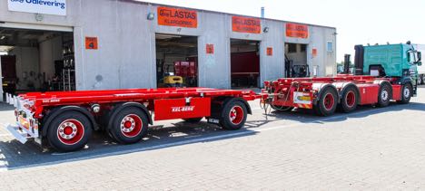 Den tre-akslede anh�nger er overf�rt til Sydvestjylland