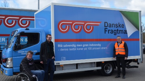Fragtmand i Odense fr sin frste el-lastbil - der kan komme i stdet p en time