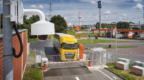 Truck-stop ved Kln har fet 40 sikre P-pladser til lastbiler