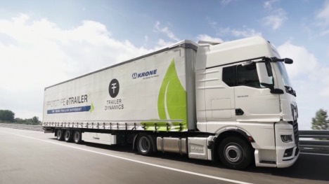 Trailere med elektriske aksler skubber på trækkeren - og mod mindre CO2-udslip
