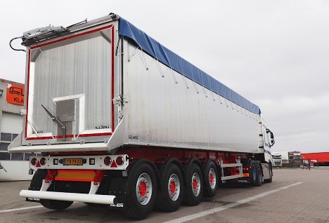 Tip-trailer med automatisk rullepressenning skal kre for vognmand i Vendsyssel