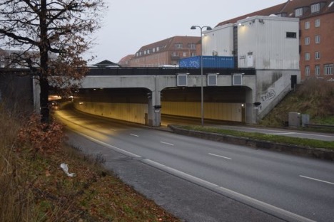 Fire-sporet vejtunnel i Kbenhavn skal repareres for betonskader