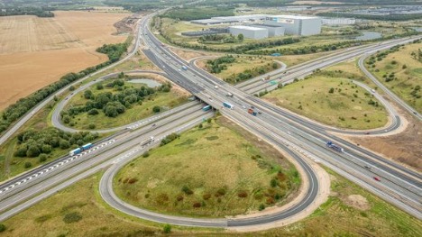 Stort motorvejskryds vest for Aarhus er genbnet