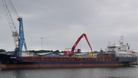 Godsoms�tningen p� havnen i Kolding satte rekord