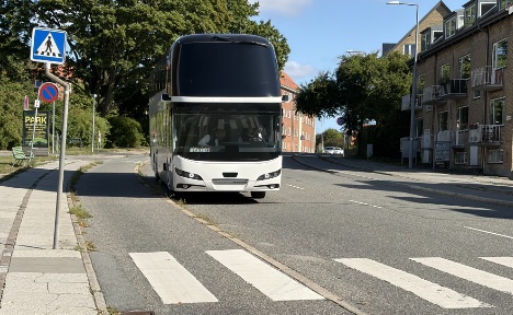 Vi er ude at køre dobbeltdækker i dag