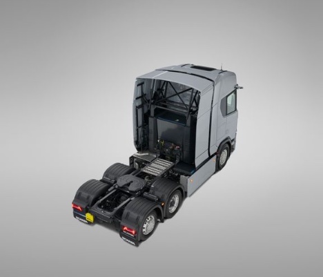 Lastbil med batterier bag f�rerhuset r�kker op til 720 kilometer